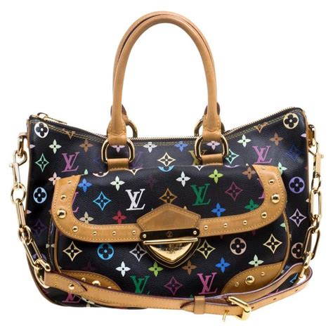 louis vuitton black multicolor monogram bag|More.